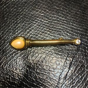 Vintage Gold Scepter Brooch